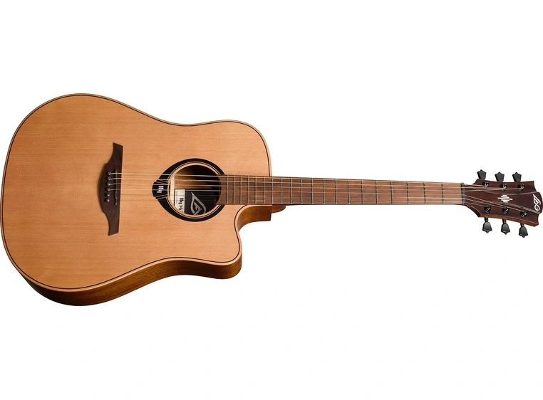 LAG HV10DCE HyVibe 10 Dreadnought Cutaway Satin 