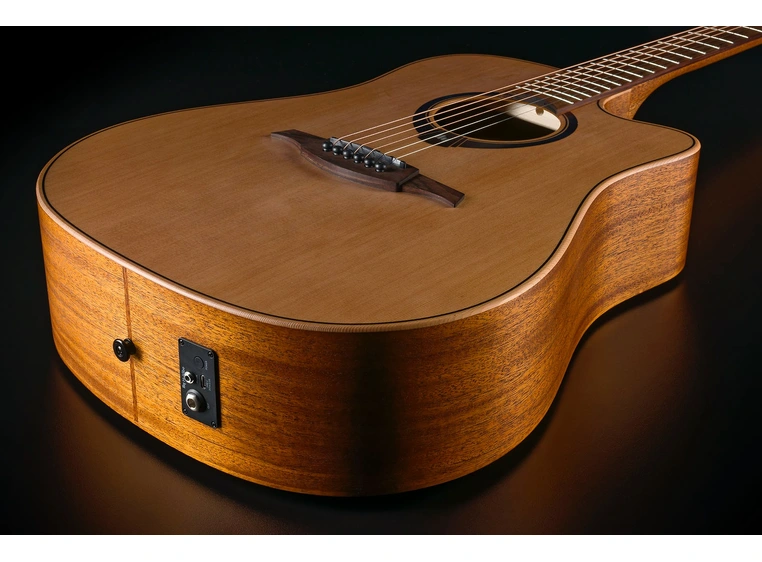 LAG HV10DCE HyVibe 10 Dreadnought Cutaway Satin 