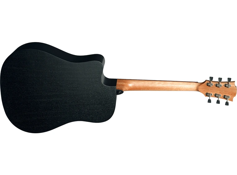 LAG T70DCE-BLS Dreadnought Black Cutaway Acoustic-Electric 