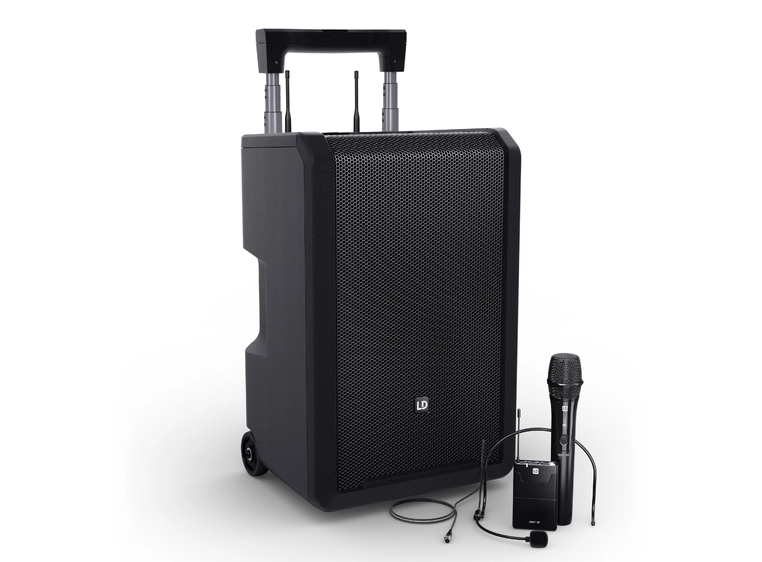LD Systems ANNY 10 HBH 2 B6 Kompakt-PA Batteri/BT, trådløs mikrofon+bøyle 
