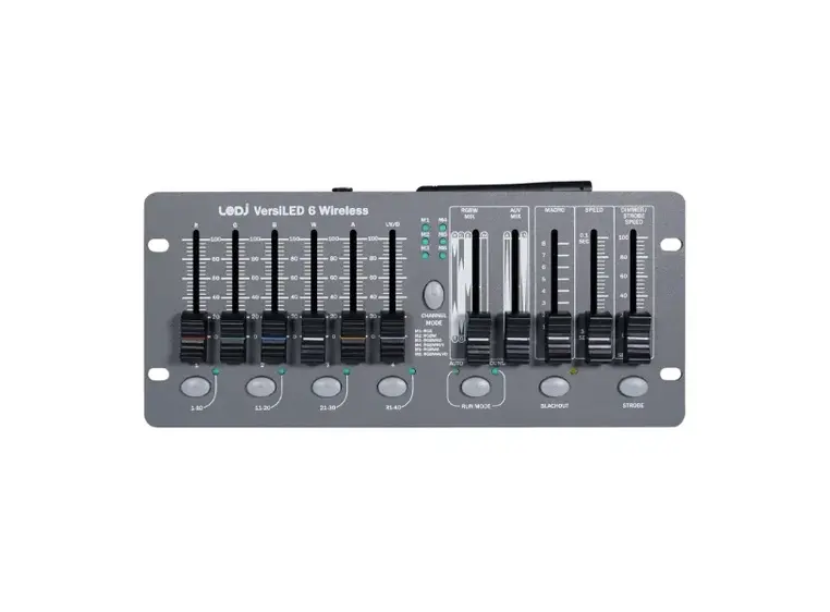 LEDJ VersiLED 6 W-DMX kontroller For RGB/RGBW/RGBWA/RGBWAUV lamper 