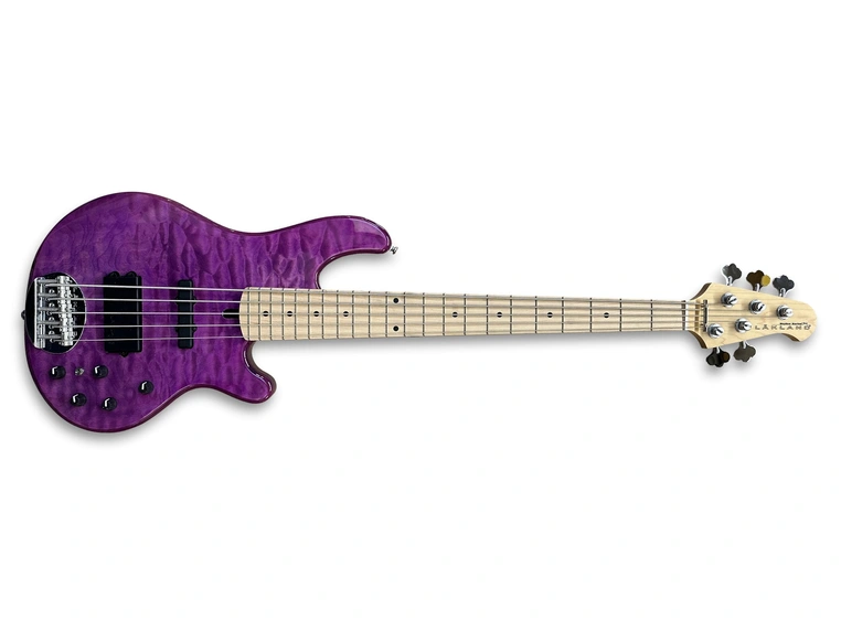 Lakland Skyline 55-02 Deluxe Bass 5-Str Translucent Purple Gloss 