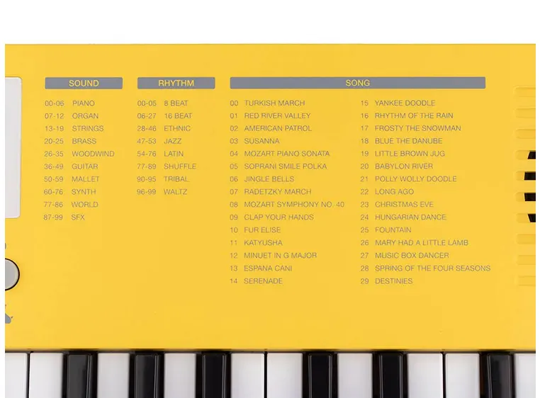 Medeli MK1 Nebula Series Keyboard Yellow 