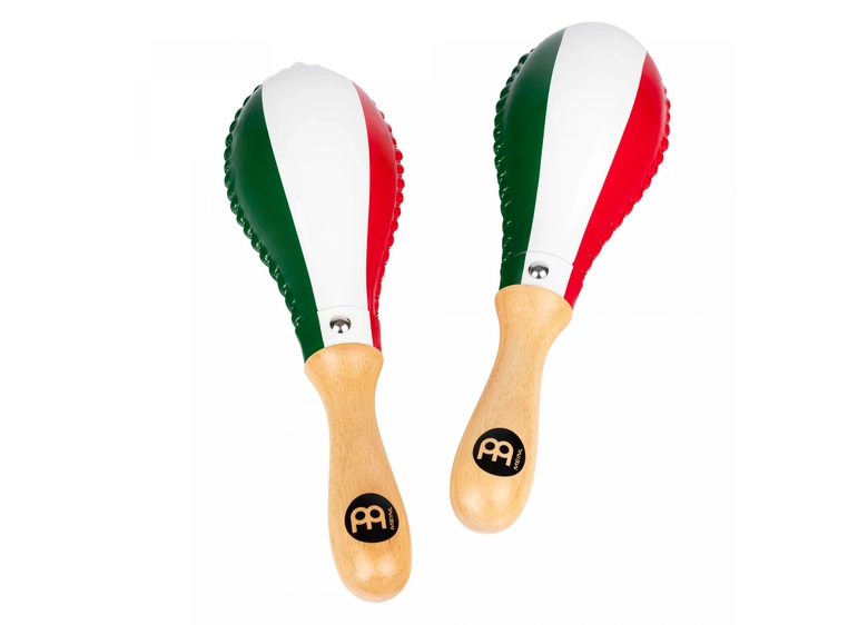 Meinl MSM3MX Maracas Rawhide Traditional Mexico Flag 