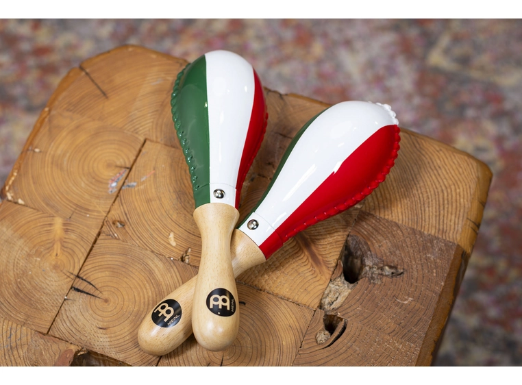 Meinl MSM3MX Maracas Rawhide Traditional Mexico Flag 
