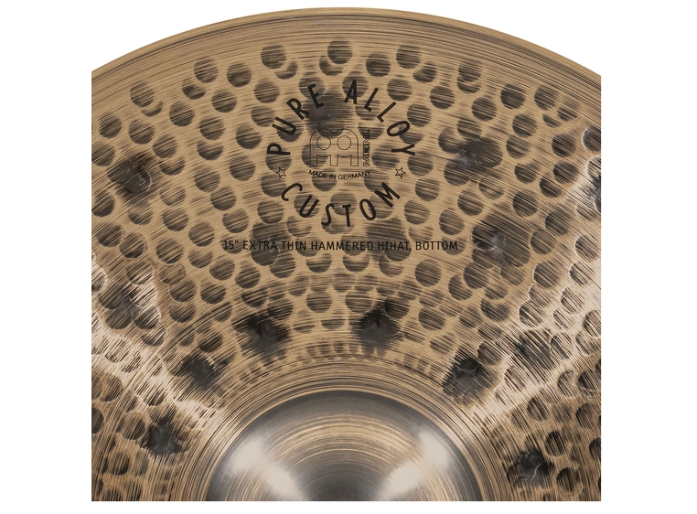 Meinl PAC15ETHH Pure Alloy Custom 15 Extra Thin Hammered Hi-Hat 