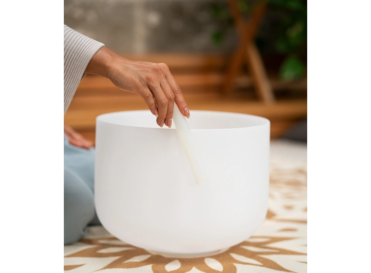 Meinl Sonic Energy CSB12A3 Crystal Singing Bowl 12, Note A3, Brow Chakra 