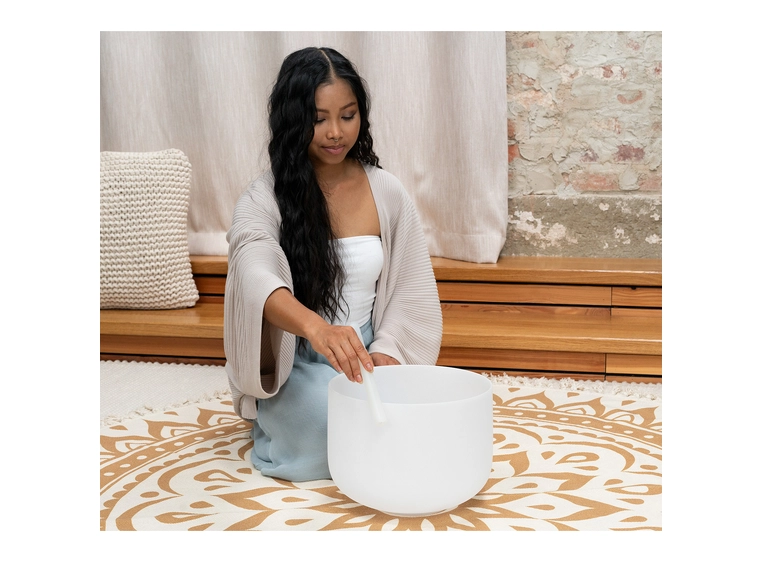 Meinl Sonic Energy CSB12A3 Crystal Singing Bowl 12, Note A3, Brow Chakra 