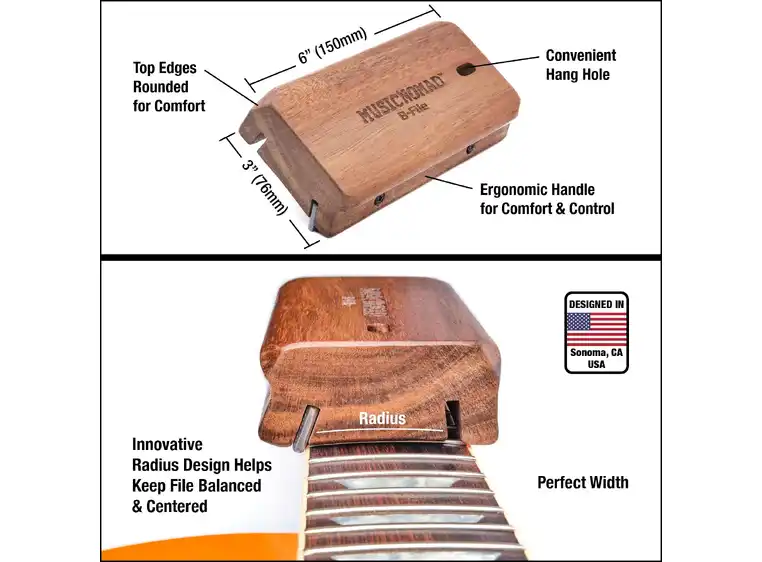 MusicNomad MN831 Fret Beveling File 