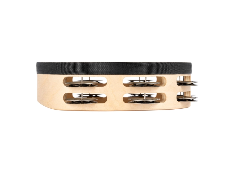 Nino Percussion NINO946 Tamburin m.skinn Wood 8", 2 rows 