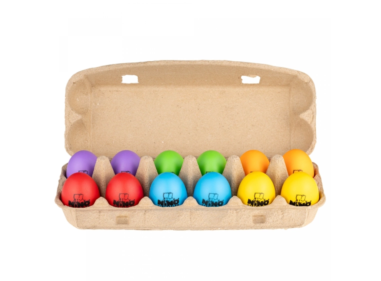 Nino Percussion Ninoset19 Egg Shaker Set Soft, 12 pcs 