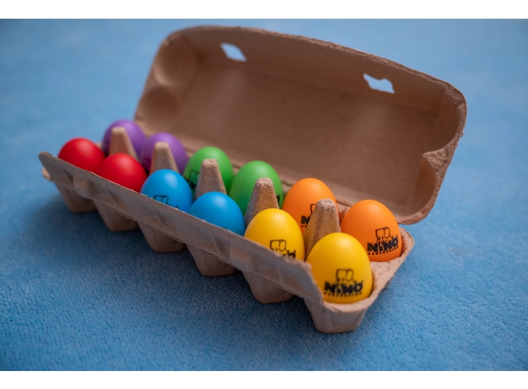 Nino Percussion Ninoset19 Egg Shaker Set Soft, 12 pcs 