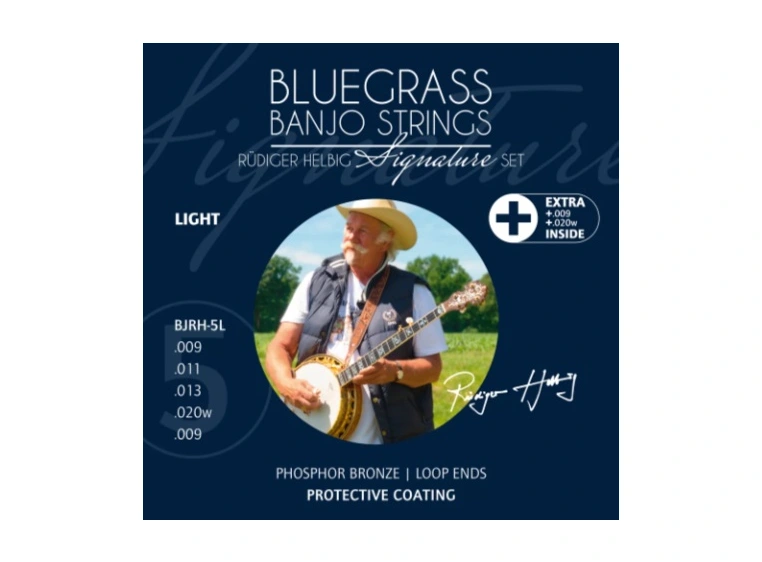 Ortega BJRH-5L Bluegrass 5-str. Banjo Coated Phosphor Bronze, Light 