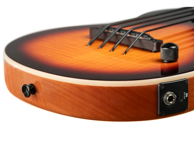 Ortega NEO-BS-TSB Ukulele bass med mik,  Solid body 