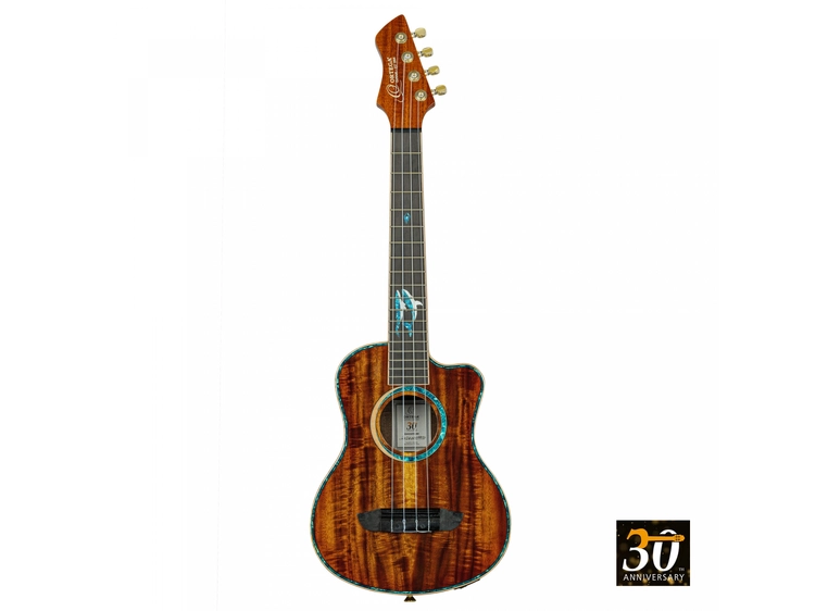 Ortega RUHZ30TH-BW Tenor ukulele m/mik bag 30th Anniversary, Blue Whale 