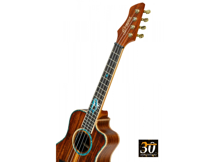 Ortega RUHZ30TH-BW Tenor ukulele m/mik bag 30th Anniversary, Blue Whale 