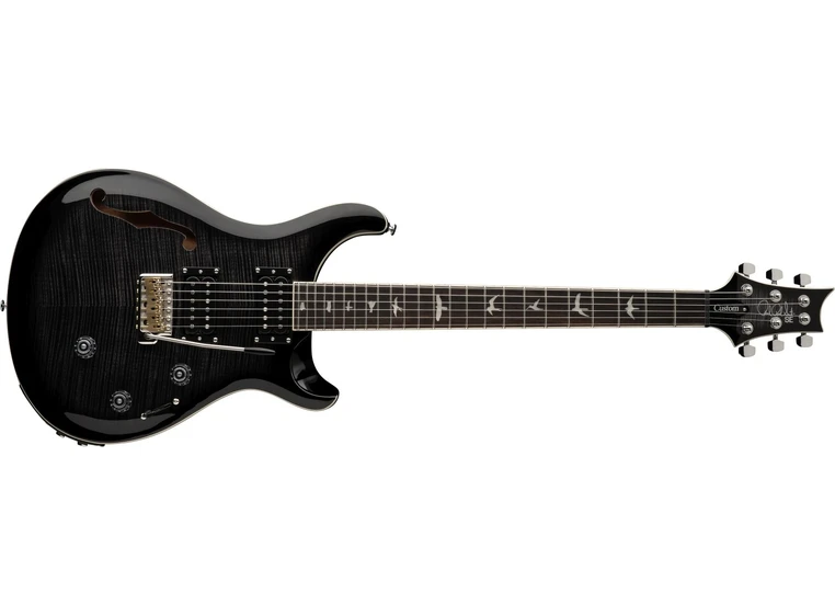 PRS SE Custom 24 Semi-Hollow Piezo Charcoal Burst 