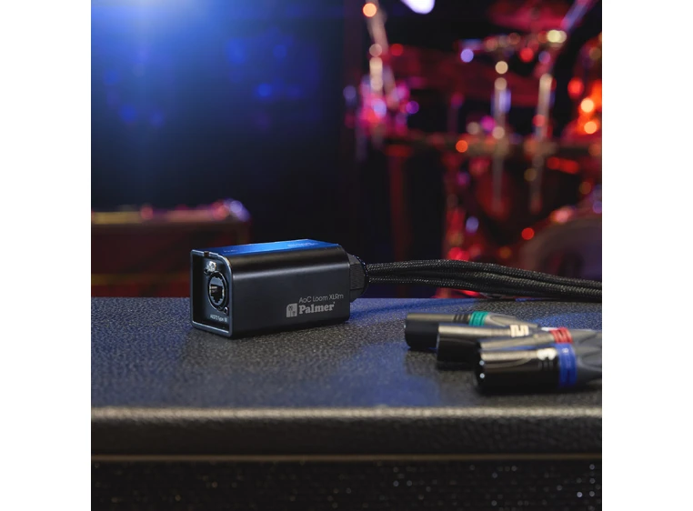 Palmer AoC Loom XLRm AOC from etherCON to 4 x XLR male 