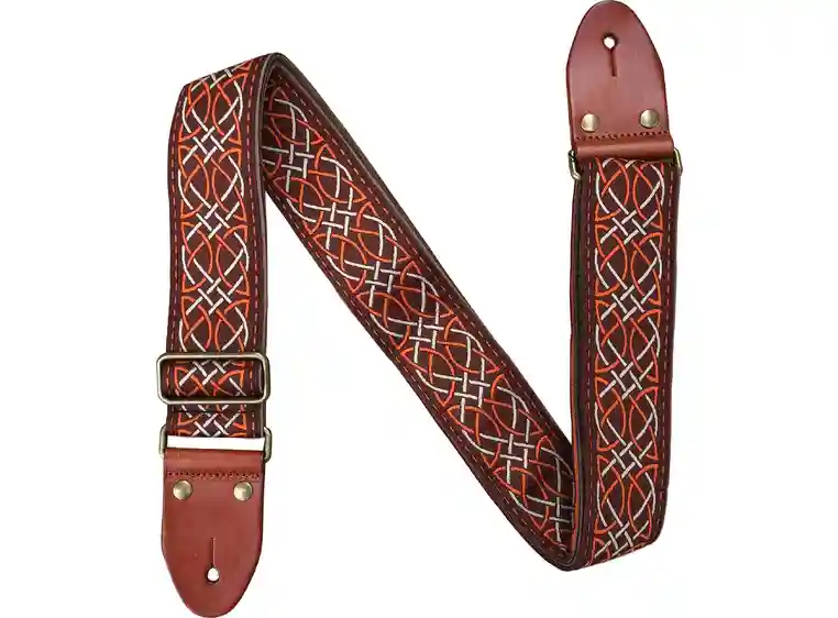 Profile GT41 Woven Guitar Strap Leather ends 