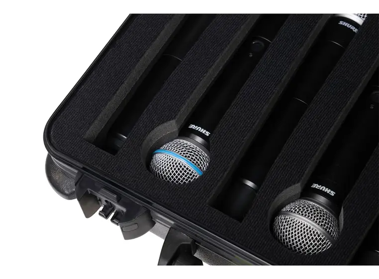 Shure SH-MICCASEW06 Plastic Case to hold (6) W mics 