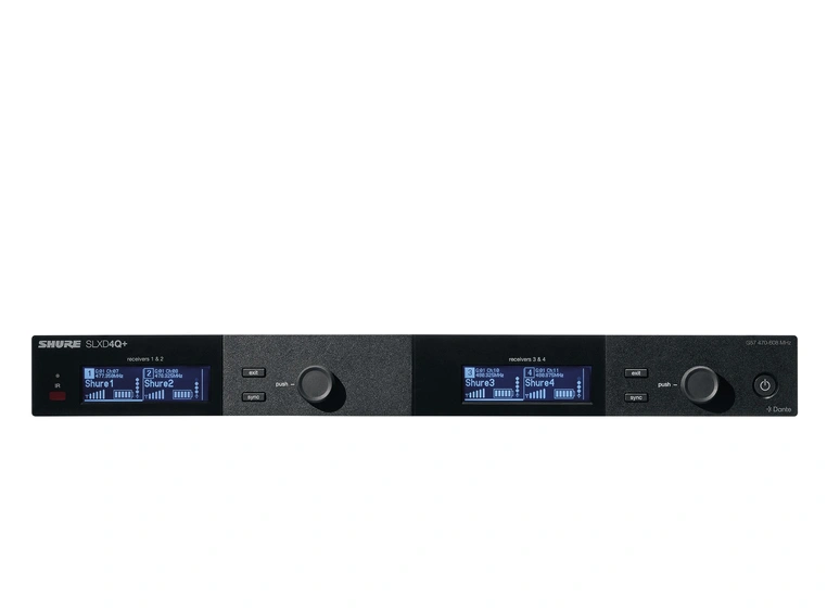 Shure SLXD Quad Receiver Dante G65 (470-606MHz) 