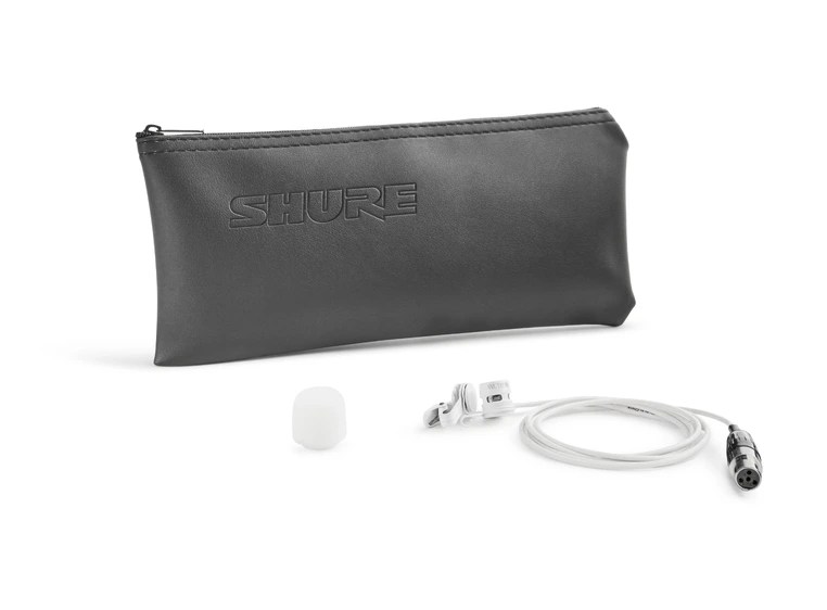 Shure WL185MW/C-TQG Myggmikrofon Cardioid. White 