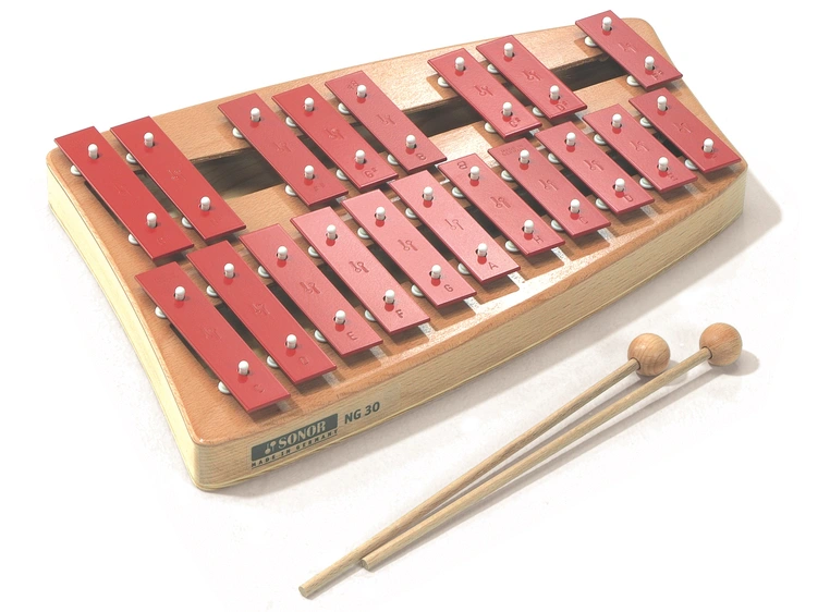Sonor NG 30 Sopran Klokkespill 19 bars, c3-f#4, chromatic scale, SCH 40 
