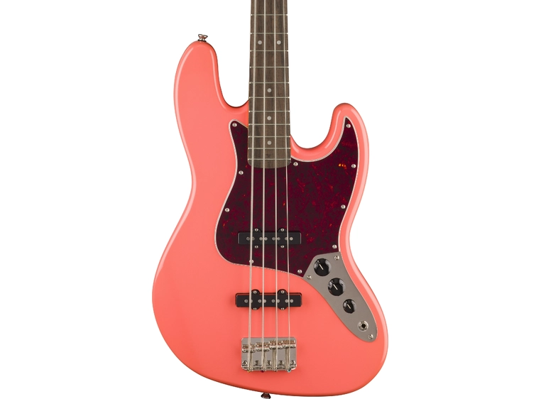 Squier Classic Vibe '60s Jazz Bass Laurel, Tortoishell Pick, Tahitian Coral 