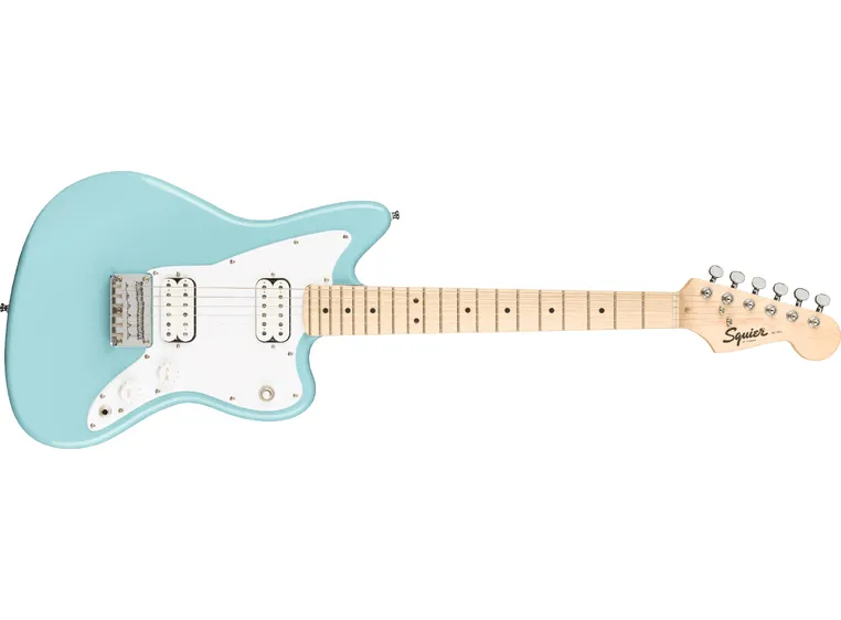 Squier Mini Jazzmaster HH Daphne Blue, Maple Fingerboard 