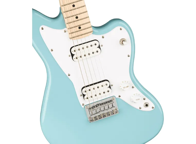 Squier Mini Jazzmaster HH Daphne Blue, Maple Fingerboard 
