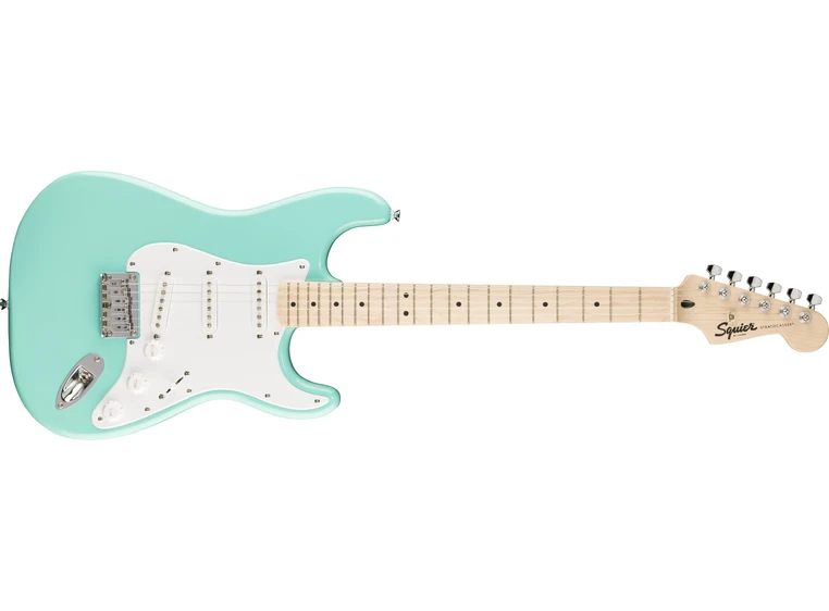 Squier Sonic Stratocaster HT MN, White Pickguard, Sea Foam Green 