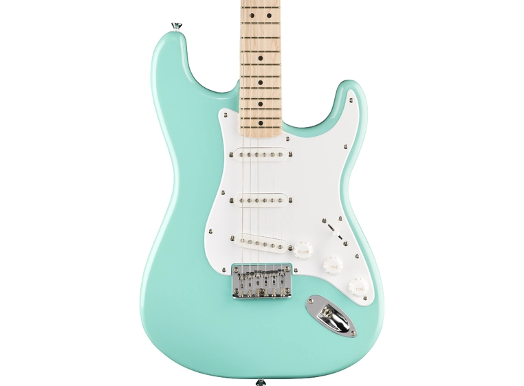 Squier Sonic Stratocaster HT MN, White Pickguard, Sea Foam Green 