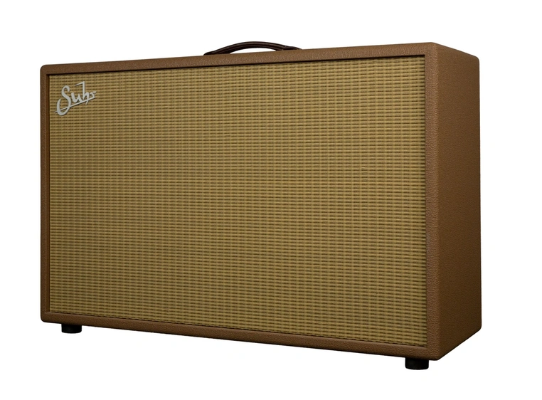 Suhr 2x12 Hombre Gitarkabinett Vintage Palomino, Tan/Brown grill, V30 