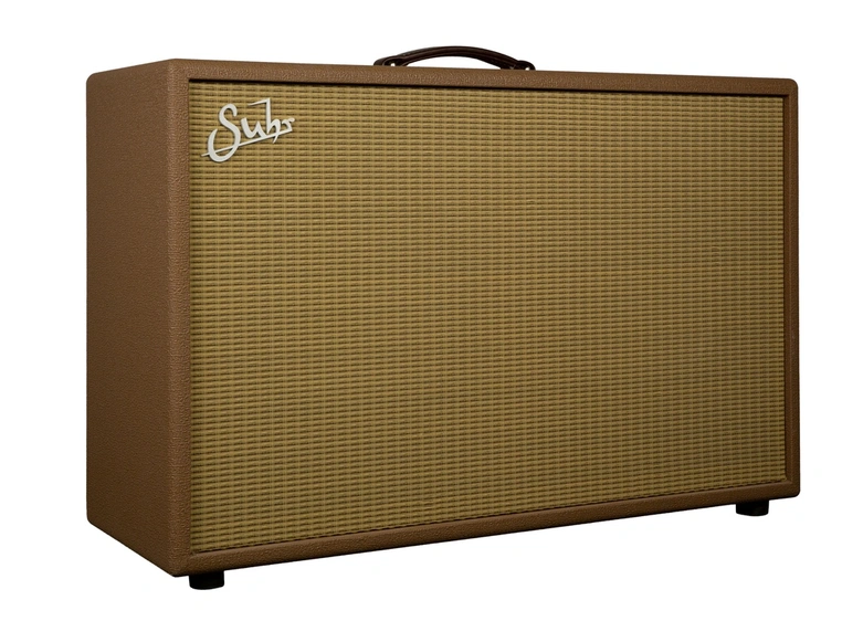 Suhr 2x12 Hombre Gitarkabinett Vintage Palomino, Tan/Brown grill, V30 