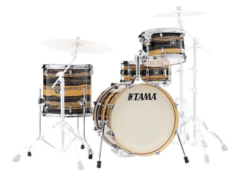 Tama CK48S-NET Superstar Classic MA 4pc. Shell-kit, Natural Ebony Tiger Wrap 