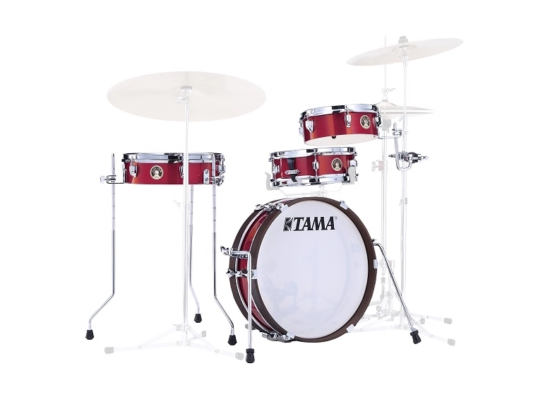 Tama LJK48P-BRM Club Jam Pancake 4-del Shell kit, Burnt Red Mist 