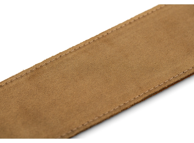 Taylor Strap, Embroidered Suede Honey, 2.5" 