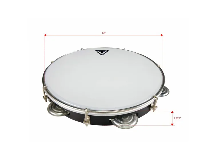 Tycoon 12" ABS Pandeiro - Black 