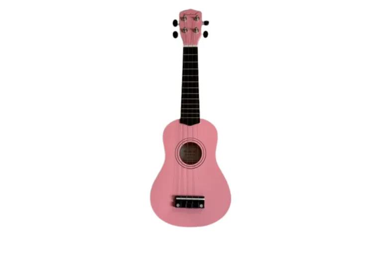Woodrock 100PIN Ukulele Pink Inkl bag og strenger 