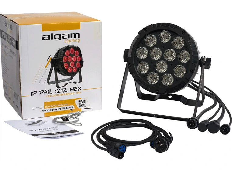 Algam Lighting IP-PAR-1212-HEX IP65 12 X 12W RGBWA+UV LED PAR 