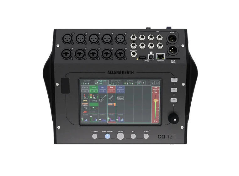 Allen & Heath CQ12T Digitalmikser 12ch,7” Touchscreen,10mic/line 2FX 6 Aux 