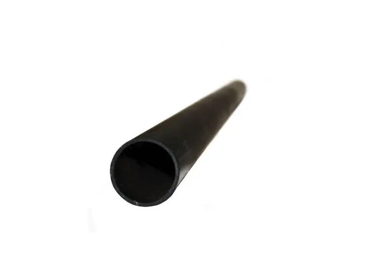 Aluminiumsrør, sortlakkert, 1m 48mm x 4mm, 6082-T6, RAL9005 Matt 