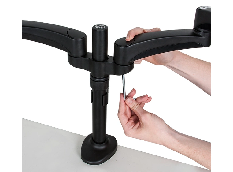 B-Tech BT7374/B Bordstativ for to skjermer, Black 