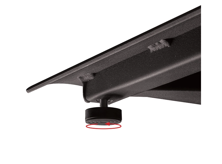 B-Tech BTF840/BS System X Universal Flat Screen Stand, Black/Silver 