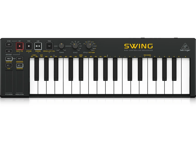 Behringer SWING 32-tangenters* sequenser*Kunderetur 