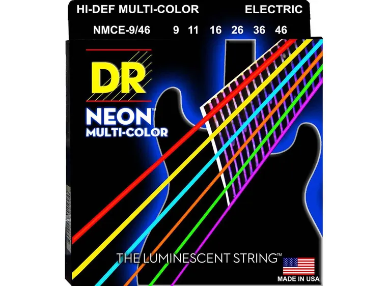 DR Strings NMCE-9/46 Hi-Def neon (009-046) multi-color 