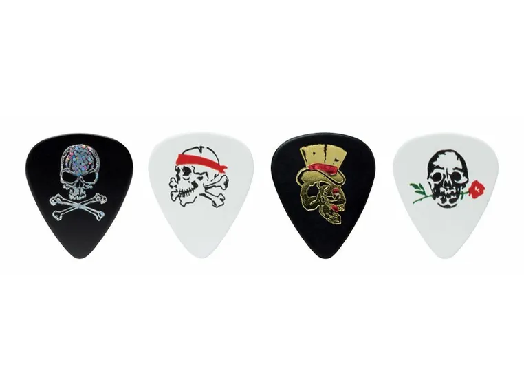 D'Andrea Cool Plecs 351 Skulls - 0,96 Heavy Assortert plekter 12-pakning 