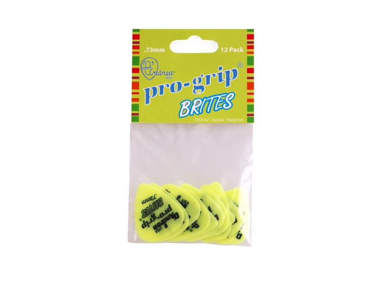 D'Andrea Pro-Grip Brites 351 - 0,73 Medium Yellow, Pick Pack 12-pakning 