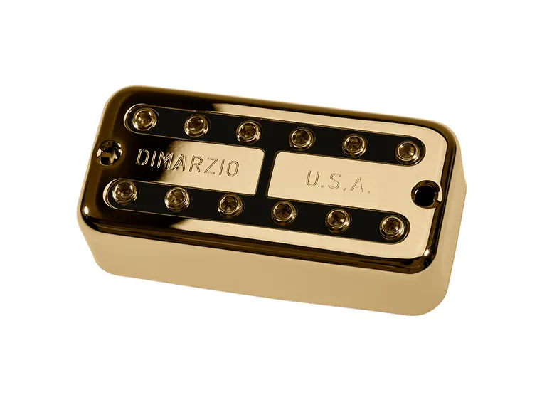Dimarzio DP297FGBK Pickup Super Distor Tron, Bridge, F-speced,Gold/Black Insert 