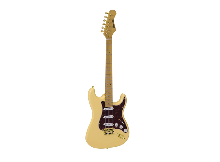Dimavery ST-203 El-gitar Vintage white 
